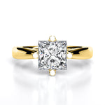 Gardenia Princess Moissanite Engagement Ring yellowgold