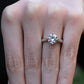 Gardenia Round Diamond Engagement Ring (Lab Grown Igi Cert) whitegold