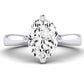 Gardenia Oval Diamond Engagement Ring (Lab Grown Igi Cert) whitegold