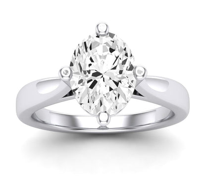 Gardenia Oval Diamond Engagement Ring (Lab Grown Igi Cert) whitegold