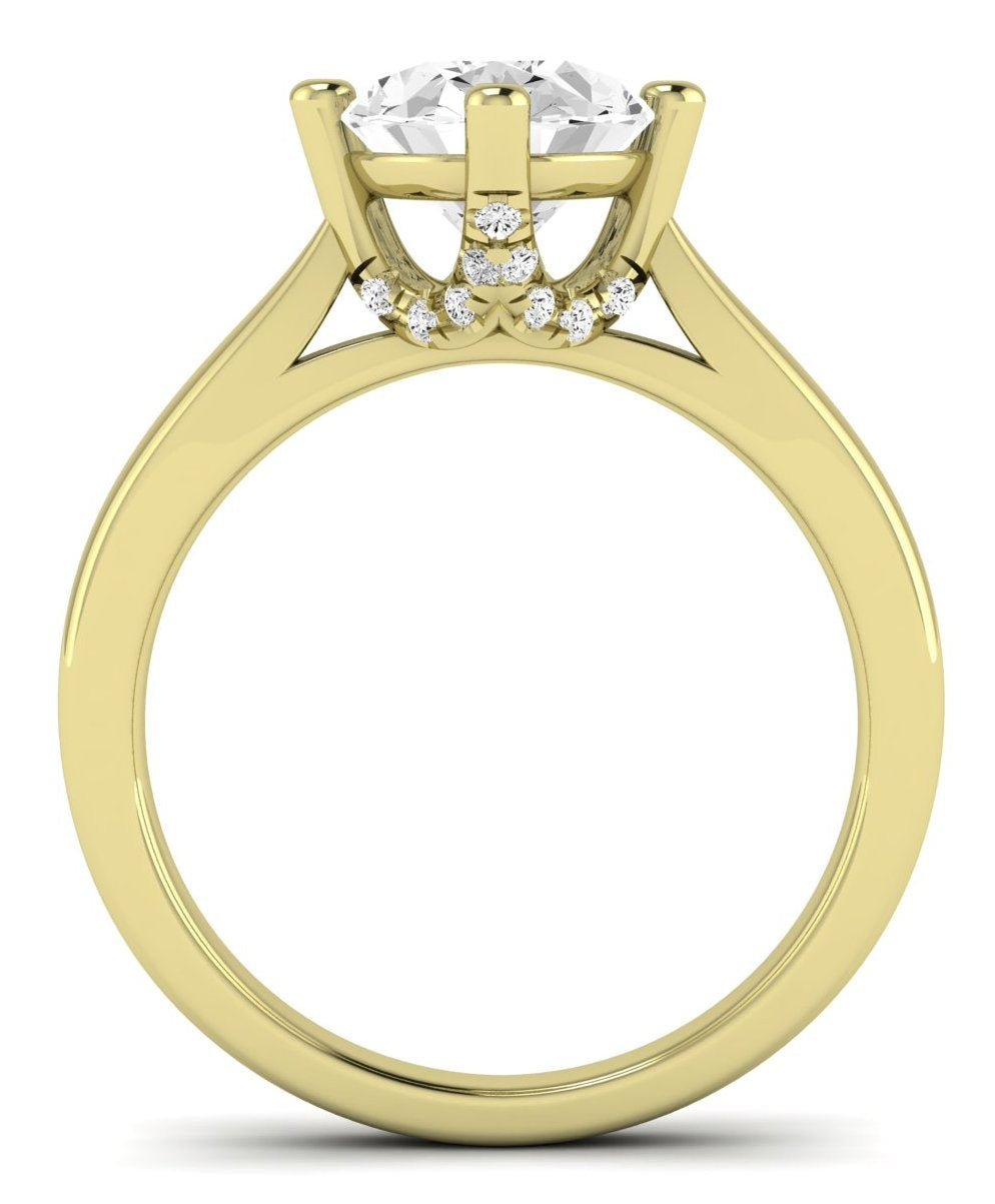 Gardenia Oval Diamond Engagement Ring (Lab Grown Igi Cert) yellowgold