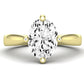 Gardenia Oval Diamond Engagement Ring (Lab Grown Igi Cert) yellowgold