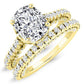 Garland Cushion Diamond Bridal Set (Lab Grown Igi Cert) yellowgold