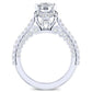 Garland Cushion Diamond Bridal Set (Lab Grown Igi Cert) whitegold