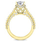 Garland Cushion Diamond Bridal Set (Lab Grown Igi Cert) yellowgold