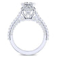 Garland Moissanite Matching Band Only (engagement Ring Not Included) For Ring With Princess Center whitegold