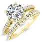 Garland Moissanite Matching Band Only (engagement Ring Not Included) For Ring With Round Center yellowgold