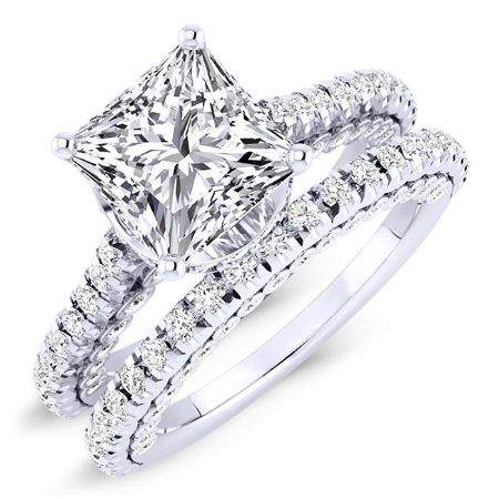 2.00 ct - Garland - Princess Moissanite Bridal Set