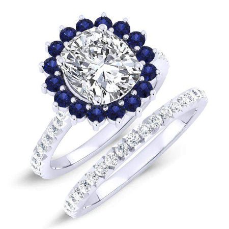 1.00 ct - Gazania - Cushion Lab Diamond Bridal Set (IGI Certified)