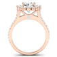 Gazania Diamond Matching Band Only (does Not Include Engagement Ring) For Ring With Oval Center rosegold