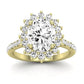 Gazania Diamond Matching Band Only (does Not Include Engagement Ring) For Ring With Oval Center yellowgold