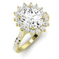 Gazania Diamond Matching Band Only (does Not Include Engagement Ring) For Ring With Oval Center yellowgold