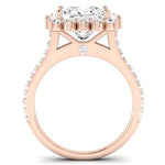 Gazania Diamond Matching Band Only (does Not Include Engagement Ring) For Ring With Princess Center rosegold
