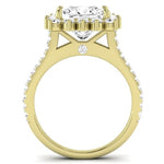 Gazania Diamond Matching Band Only (does Not Include Engagement Ring) For Ring With Princess Center yellowgold