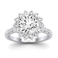 Gazania Diamond Matching Band Only (does Not Include Engagement Ring) For Ring With Round Center whitegold