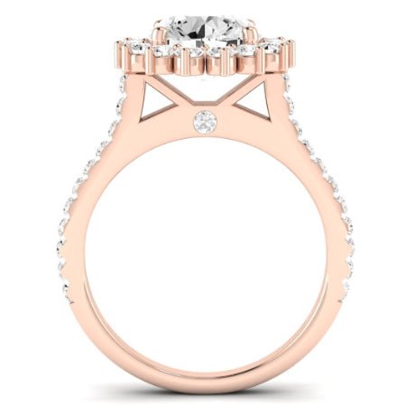 Gazania Diamond Matching Band Only (does Not Include Engagement Ring) For Ring With Round Center rosegold