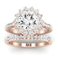 Gazania Diamond Matching Band Only (does Not Include Engagement Ring) For Ring With Round Center rosegold