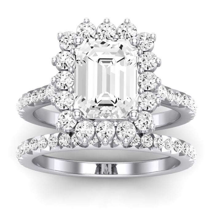 1.00 ct - Gazania - Emerald Lab Diamond Bridal Set (IGI Certified)