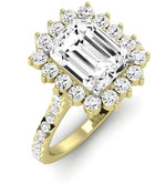 Gazania Emerald Diamond Engagement Ring (Lab Grown Igi Cert) yellowgold