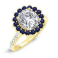 Gazania Cushion Diamond Engagement Ring (Lab Grown Igi Cert) yellowgold