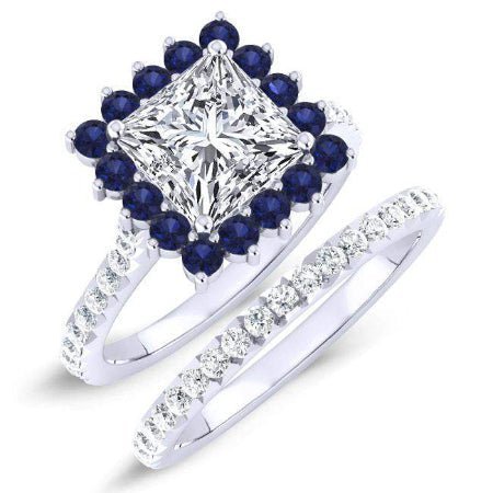 1.00 ct - Gazania - GIA Natural Princess Diamond Bridal Set