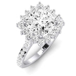 Gazania Diamond Matching Band Only (does Not Include Engagement Ring) For Ring With Cushion Center whitegold