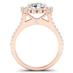 Gazania Diamond Matching Band Only (does Not Include Engagement Ring) For Ring With Round Center rosegold