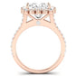 Gazania Moissanite Matching Band Only (does Not Include Engagement Ring) For Ring With Princess Center rosegold