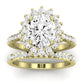 Gazania Oval Diamond Bridal Set (Lab Grown Igi Cert) yellowgold