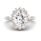 Gazania Oval Diamond Engagement Ring (Lab Grown Igi Cert) rosegold