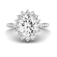 Gazania Oval Diamond Engagement Ring (Lab Grown Igi Cert) whitegold