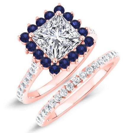 Gazania Princess Diamond Bridal Set (Lab Grown Igi Cert) rosegold