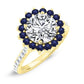 Gazania Round Diamond Bridal Set (Lab Grown Igi Cert) yellowgold