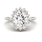 Gazania Oval Diamond Engagement Ring (Lab Grown Igi Cert) rosegold