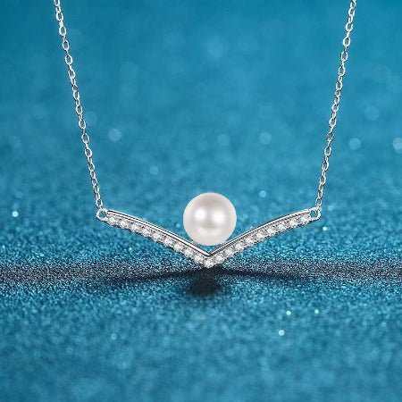 Greta Moissanite Necklace whitegold