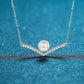 Greta Moissanite Necklace whitegold