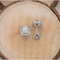 Hailey Moissanite Earrings whitegold