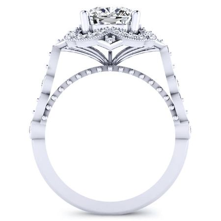 Hana Cushion Diamond Bridal Set (Lab Grown Igi Cert) whitegold