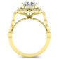 Hana Cushion Diamond Bridal Set (Lab Grown Igi Cert) yellowgold