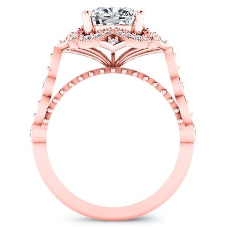 Hana Cushion Diamond Bridal Set (Lab Grown Igi Cert) rosegold