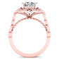 Hana Cushion Diamond Bridal Set (Lab Grown Igi Cert) rosegold