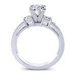 Hazel Diamond Matching Band Only (engagement Ring Not Included) For Ring With Cushion Center whitegold