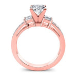Hazel Princess Diamond Bridal Set (Lab Grown Igi Cert) rosegold