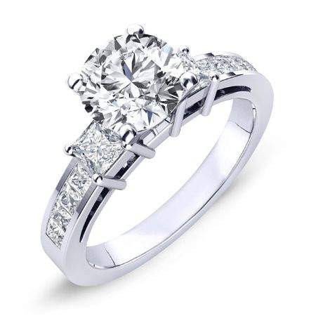 5.00 ct - Hazel - Round Lab Diamond Engagement Ring (IGI Certified)