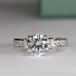 Hazel Round Diamond Engagement Ring (Lab Grown Igi Cert) whitegold