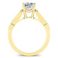 Heath Diamond Matching Band Only (engagement Ring Not Included) For Ring With Cushion Center yellowgold