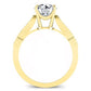 Heath Diamond Matching Band Only (engagement Ring Not Included) For Ring With Round Center yellowgold