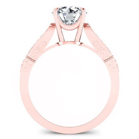 Heath Diamond Matching Band Only (engagement Ring Not Included) For Ring With Round Center rosegold