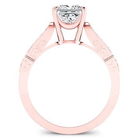 Heath Diamond Matching Band Only (engagement Ring Not Included) For Ring With Princess Center rosegold