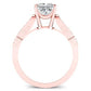 Heath Diamond Matching Band Only (engagement Ring Not Included) For Ring With Princess Center rosegold